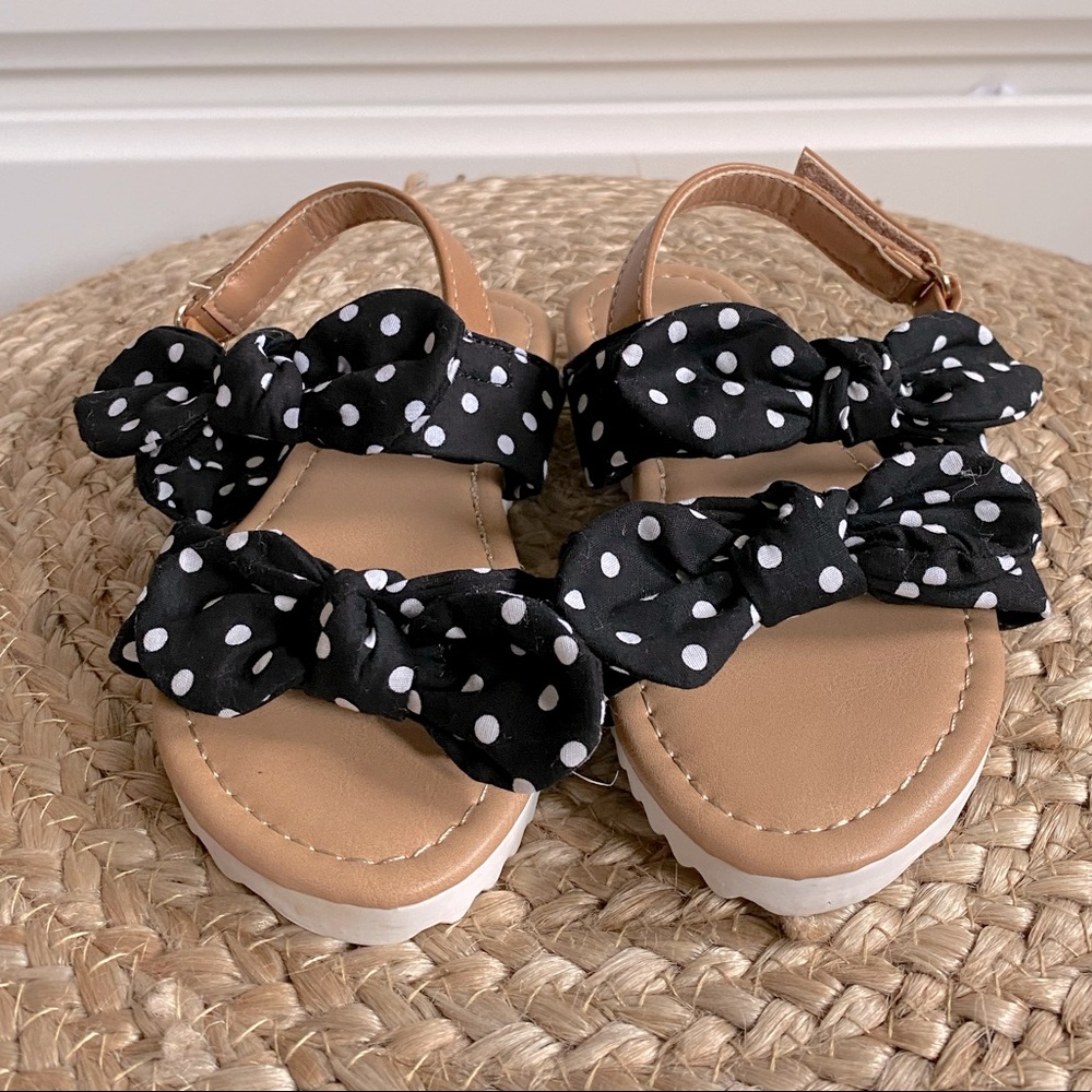 FABKIDS | Polka Dot Bow Sandals